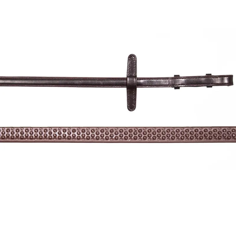 Henry James BioThane Bio Grip Rubber Reins - Havana Brown